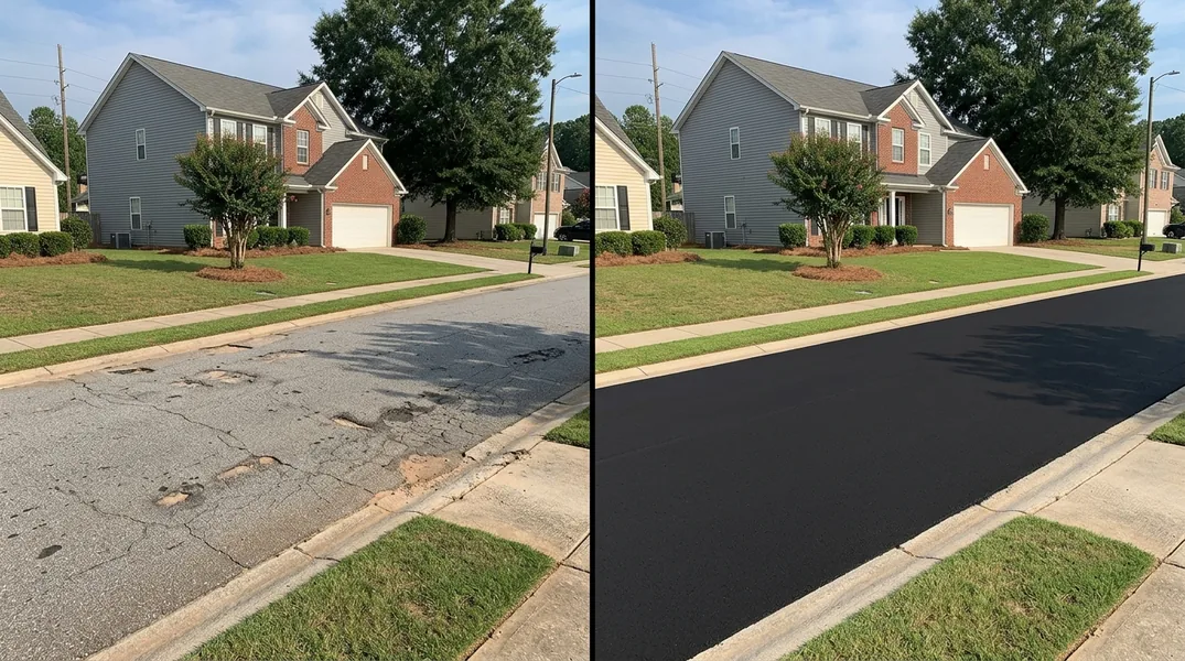 Result asphalt paving in Greenville - Greenville Asphalt Paving
