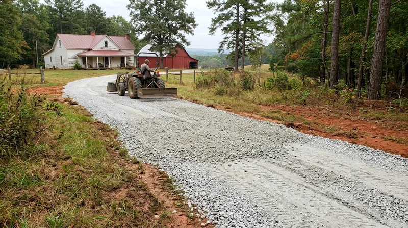 Gravel Driveway Installation & Grading Greenville